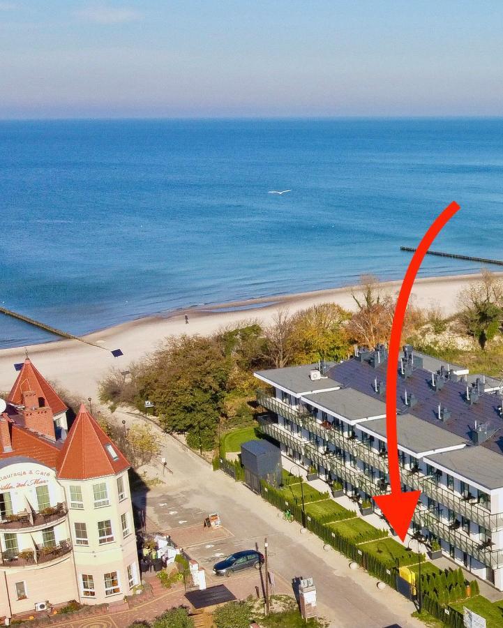 Przy Plazy - Z Prywatnym Ogrodkiem Rezydencja Niechorze Apartment Exterior foto